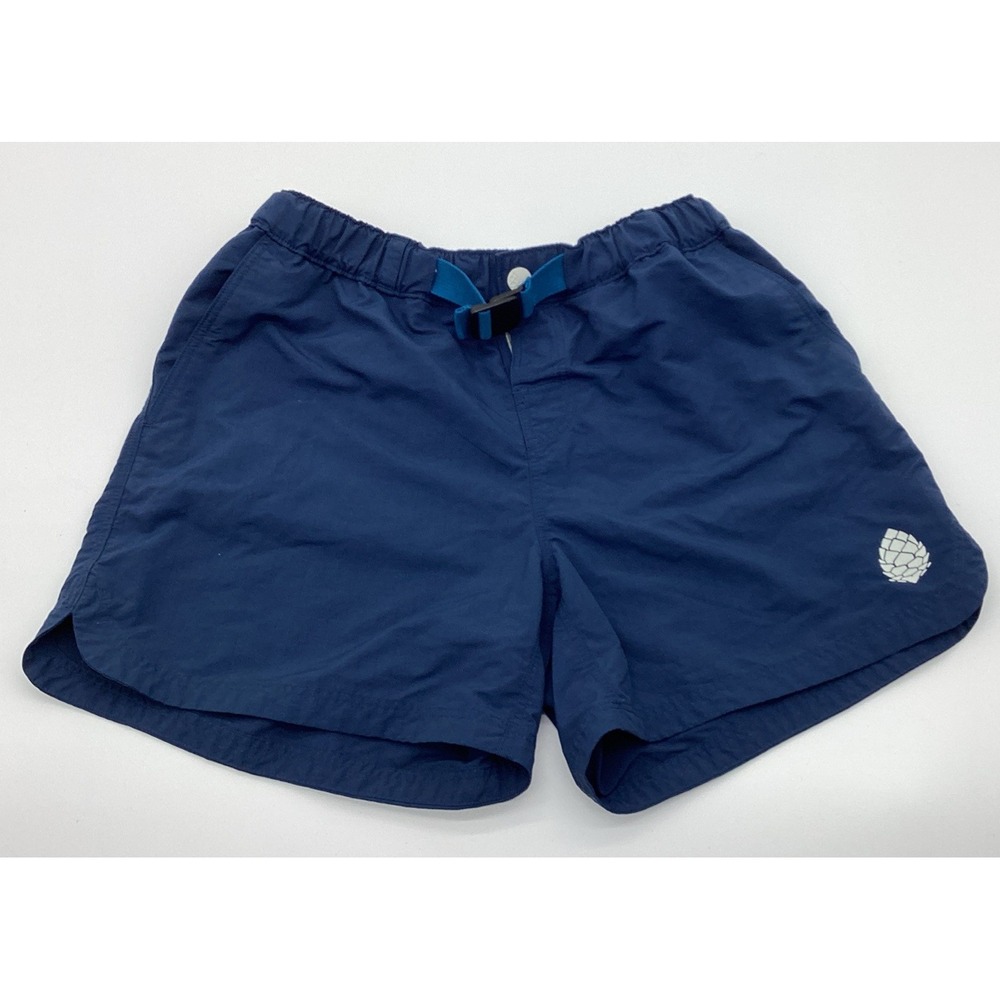 STIO Women's Goodwin Outdoor Hiking Belted Ripstop Shorts Slate Blue 5" Size S
